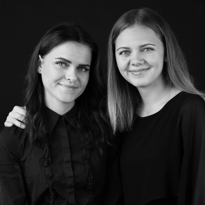 Portræt af søstre - Familiefotograf Århus
